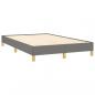 Preview: Boxspringbett mit Matratze & LED Dunkelgrau 120x190 cm Stoff