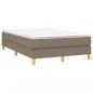 Preview: Boxspringbett mit Matratze Taupe 120x190 cm Stoff