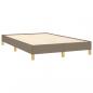 Preview: Boxspringbett mit Matratze Taupe 120x190 cm Stoff