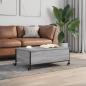 Preview: Couchtisch mit Rollen Grau Sonoma 91x55x34 cm Holzwerkstoff