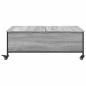 Preview: Couchtisch mit Rollen Grau Sonoma 91x55x34 cm Holzwerkstoff