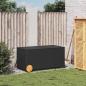 Preview: Gartentruhe mit Rollen Schwarz 190L Poly Rattan