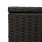 Preview: Gartentruhe mit Rollen Schwarz 190L Poly Rattan