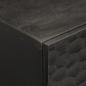 Preview: Couchtisch Schwarz 80x50x40 cm Massivholz Mango