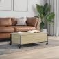 Preview: Couchtisch mit Rollen Sonoma-Eiche 91x55x34 cm Holzwerkstoff