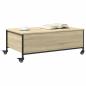 Preview: Couchtisch mit Rollen Sonoma-Eiche 91x55x34 cm Holzwerkstoff