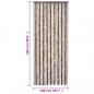 Preview: Fliegenvorhang Beige und Hellbraun 100x230 cm Chenille