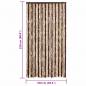 Preview: Fliegenvorhang Beige und Hellbraun 100x230 cm Chenille