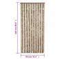 Preview: Fliegenvorhang Dunkelbraun und Beige 90x220 cm Chenille