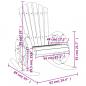 Preview: Adirondack-Schaukelstühle 2 Stk. Massivholz Tanne