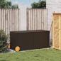 Preview: Gartentruhe mit Rollen Braun 283L Poly Rattan