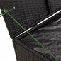 Preview: Gartentruhe Schwarz 291L Poly Rattan