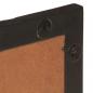 Preview: Badspiegel Schwarz 50x70x2,5 cm Massivholz Mango und Glas