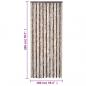 Preview: Fliegenvorhang Beige und Hellbraun 100x200 cm Chenille