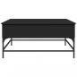 Preview: Couchtisch Schwarz 95x95x45 cm Holzwerkstoff und Metall