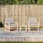 Preview: 3-tlg. Garten-Lounge-Set Massivholz Douglasie