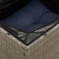 Preview: 13-tlg. Garten-Sofagarnitur mit Kissen Grau Poly Rattan