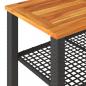 Preview: 4-tlg. Garten-Lounge-Set mit Kissen Schwarz Poly Rattan