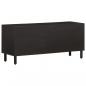 Preview: TV-Schrank Schwarz 105x33x46 cm Massivholz Mango