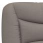 Preview: Bettgestell mit Kopfteil Taupe 80x200 cm Stoff