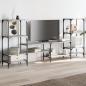 Preview: TV-Schrank Grau Sonoma 206,5x28,5x95 cm Holzwerkstoff