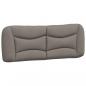 Preview: Bettgestell mit Kopfteil Taupe 140x190 cm Stoff