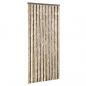 Preview: ARDEBO.de - Fliegenvorhang Dunkelbraun und Beige 56x185 cm Chenille