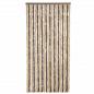 Preview: Fliegenvorhang Dunkelbraun und Beige 56x185 cm Chenille