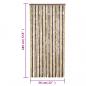 Preview: Fliegenvorhang Dunkelbraun und Beige 56x185 cm Chenille