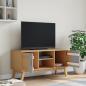 Preview: TV-Schrank OLDEN Grau und Braun 114x43x57 cm Massivholz Kiefer