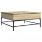 Preview: Couchtisch Sonoma-Eiche 95x95x45 cm Holzwerkstoff und Metall