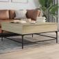 Preview: Couchtisch Sonoma-Eiche 95x95x45 cm Holzwerkstoff und Metall