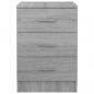 Preview: Nachttische 2 Stk. Grau Sonoma 38x35x56 cm Holzwerkstoff