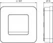 Preview: Theben RAMSES 812 top3 Digital-Uhrenthermostat Wochenprogramm, 230 V, Netzversion, App, Display (8120200)