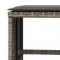 Preview: Gartenhocker mit Kissen 4 Stk. Grau 41x41x36 cm Poly Rattan