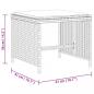 Preview: Gartenhocker mit Kissen 4 Stk. Grau 41x41x36 cm Poly Rattan