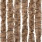 Preview: Fliegenvorhang Beige und Dunkelbraun 100x220 cm Chenille