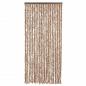 Preview: Fliegenvorhang Beige und Dunkelbraun 90x220 cm Chenille