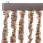 Preview: Fliegenvorhang Beige und Dunkelbraun 90x220 cm Chenille