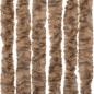 Preview: Fliegenvorhang Beige und Dunkelbraun 90x220 cm Chenille