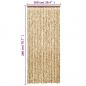 Preview: Fliegenvorhang Beige und Braun 100x200 cm Chenille