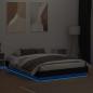 Preview: Bettgestell mit LED Schwarz 160x200 cm