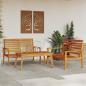 Preview: ARDEBO.de - 3-tlg. Garten-Lounge-Set Massivholz Akazie