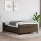 Preview: Boxspringbett mit Matratze Dunkelbraun 120x190 cm Stoff