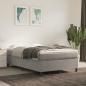 Preview: Boxspringbett mit Matratze Hellgrau 120x190 cm Samt