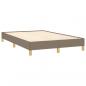 Preview: Boxspringbett mit Matratze & LED Taupe 120x190 cm Stoff