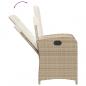 Preview: 9-tlg. Garten-Essgruppe mit Kissen Beige Poly Rattan