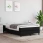 Preview: Boxspringbett mit Matratze Schwarz 120x190 cm Stoff