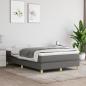 Preview: Boxspringbett mit Matratze Dunkelgrau 120x190 cm Stoff