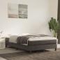 Preview: Boxspringbett mit Matratze Dunkelgrau 120x190 cm Samt